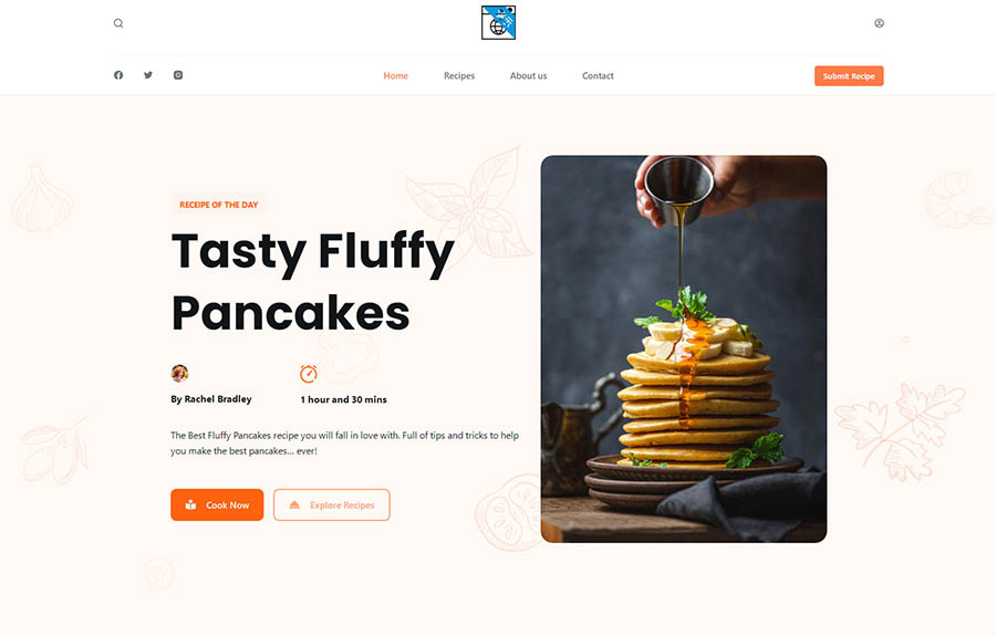 wordpress资讯博客主题 YR-BOCK5外贸成品网站模板 餐饮美食类