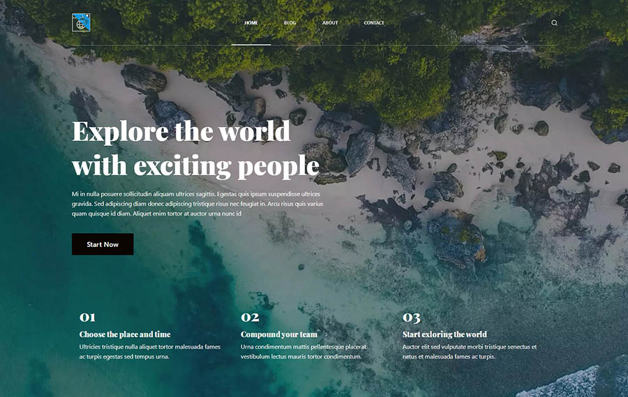 wordpress资讯博客模板 YR-BOCK9外贸成品网站模板 旅游景点类