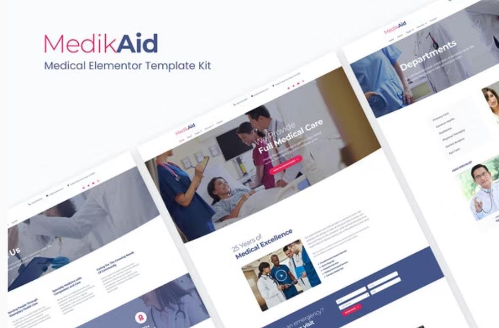 YE028-Elementor外贸网站模板,医疗化工/医用产品服务展示模板,通用型wordpress成品网站模板