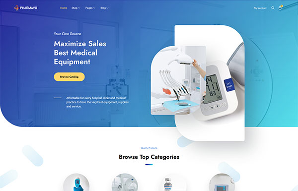 YE048-Elementor外贸网站模板,B2C/B2B商城模板,通用型wordpress成品网站模板